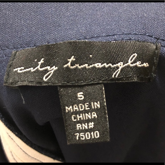 Navy Blue and White Semiformal Dress - Picture 5 of 6